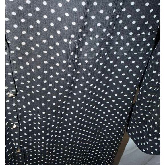 Sézane Clemence Black and White Polka Dot Midi Dress Size 36 US 4 Bust 36in - Picture 8 of 10